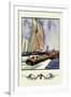 Cruisers and Sailboats-Winslow Homer-Framed Art Print