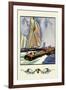 Cruisers and Sailboats-Winslow Homer-Framed Art Print