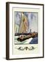 Cruisers and Sailboats-Winslow Homer-Framed Art Print