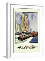 Cruisers and Sailboats-Winslow Homer-Framed Art Print