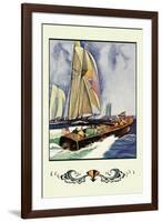 Cruisers and Sailboats-Winslow Homer-Framed Art Print