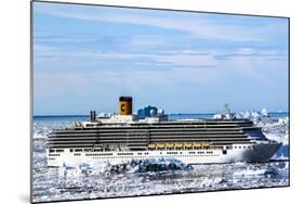 Cruiseship Costa Deliciosa, Disko Bay, Greenland-Françoise Gaujour-Mounted Photographic Print