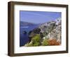 Cruiseship Passing the Island, Santorini, Cyclades Islands, Greece, Europe-Gavin Hellier-Framed Photographic Print