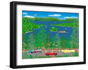 Cruising Lake Tahoe-Mark Frost-Framed Giclee Print