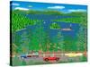 Cruising Lake Tahoe-Mark Frost-Stretched Canvas