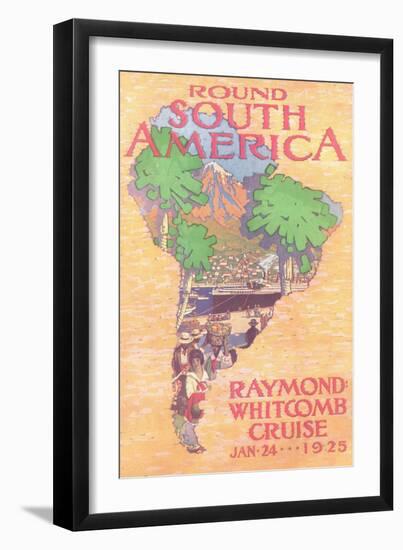 Cruising Round South America-null-Framed Art Print