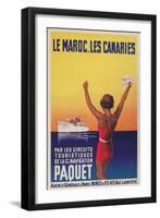 Cruising the East Atlantic, Travel Poster-null-Framed Art Print