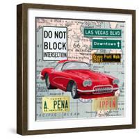 Cruising USA I-Linda Wood-Framed Giclee Print