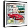 Cruising USA I-Linda Wood-Framed Giclee Print