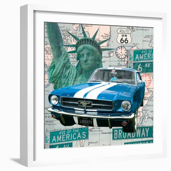 Cruising USA II-Linda Wood-Framed Giclee Print