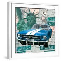 Cruising USA II-Linda Wood-Framed Giclee Print