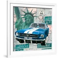 Cruising USA II-Linda Wood-Framed Giclee Print