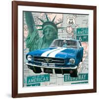 Cruising USA II-Linda Wood-Framed Giclee Print