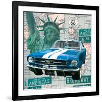 Cruising USA II-Linda Wood-Framed Giclee Print