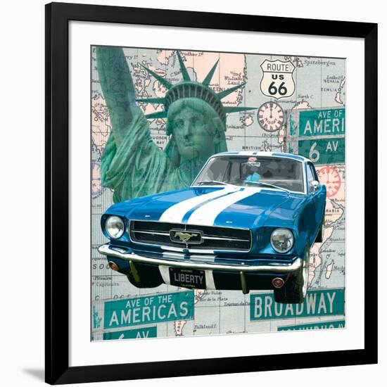 Cruising USA II-Linda Wood-Framed Giclee Print