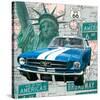 Cruising USA II-Linda Wood-Stretched Canvas