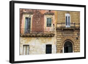 Crumbling Houses in the Baroque City of Lecce, Puglia, Italy, Europe-Martin-Framed Photographic Print