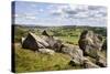 Crummack Dale from Norber Near Austwick, Yorkshire Dales, Yorkshire, England-Mark Sunderland-Stretched Canvas