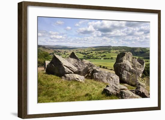 Crummack Dale from Norber Near Austwick, Yorkshire Dales, Yorkshire, England-Mark Sunderland-Framed Photographic Print