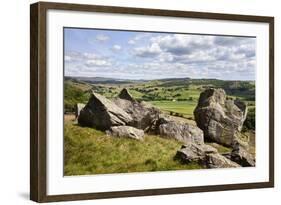 Crummack Dale from Norber Near Austwick, Yorkshire Dales, Yorkshire, England-Mark Sunderland-Framed Photographic Print
