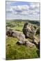 Crummack Dale from Norber Near Austwick, Yorkshire Dales, Yorkshire, England-Mark Sunderland-Mounted Photographic Print