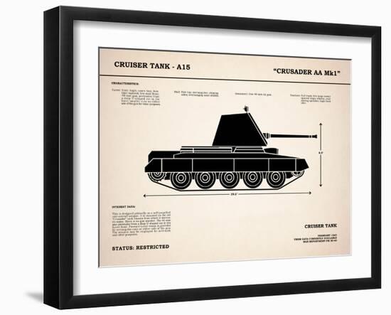 Crusader A15 Tank-Mark Rogan-Framed Art Print