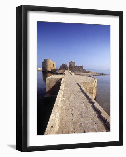 Crusader Castle, Sidon, Lebanon-Gavin Hellier-Framed Photographic Print