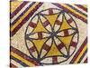 Crusader Cross Mosaic, Mount Nebo, Jordan.-William Perry-Stretched Canvas