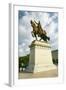 Crusader King Louis IX statue in front of the Saint Louis Art Museum in Forest Park, St. Louis,...-null-Framed Photographic Print