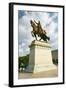 Crusader King Louis IX statue in front of the Saint Louis Art Museum in Forest Park, St. Louis,...-null-Framed Photographic Print