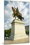 Crusader King Louis IX statue in front of the Saint Louis Art Museum in Forest Park, St. Louis,...-null-Mounted Photographic Print
