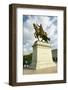 Crusader King Louis IX statue in front of the Saint Louis Art Museum in Forest Park, St. Louis,...-null-Framed Photographic Print