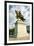 Crusader King Louis IX statue in front of the Saint Louis Art Museum in Forest Park, St. Louis,...-null-Framed Photographic Print