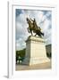 Crusader King Louis IX statue in front of the Saint Louis Art Museum in Forest Park, St. Louis,...-null-Framed Photographic Print