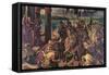 Crusaders Entering Constantinople-Eugene Delacroix-Framed Stretched Canvas