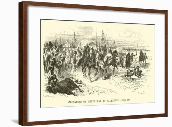 Crusaders on their Way to Palestine-null-Framed Giclee Print