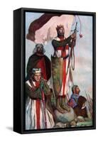 Crusaders Sighting Jerusalem, 1909-Stephen Reid-Framed Stretched Canvas