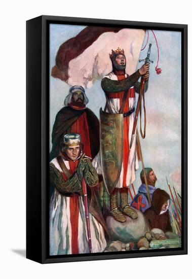 Crusaders Sighting Jerusalem, 1909-Stephen Reid-Framed Stretched Canvas