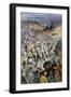 Crusaders under Godfrey of Bouillon, Defeating Muslim Forces of Sultan Kilij Arslan, Dorylaeum-null-Framed Giclee Print