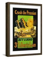 Crush the Prussian: Buy a Bond-null-Framed Art Print