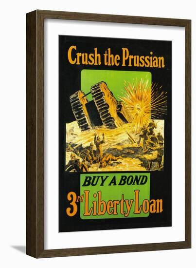 Crush the Prussian: Buy a Bond-null-Framed Art Print