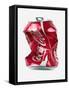 Crushed Coca Cola Can Cut-out-Mark Sykes-Framed Stretched Canvas