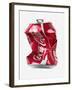 Crushed Coca Cola Can Cut-out-Mark Sykes-Framed Photographic Print