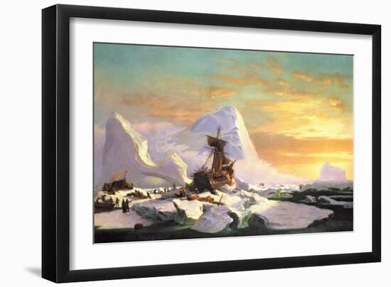 Crushed in the Ice-William Bradford-Framed Giclee Print