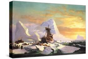 Crushed in the Ice-William Bradford-Stretched Canvas