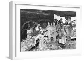 Crushing the Cane, 1886-W Mollier-Framed Giclee Print