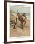 Crusoe Finds the Footprint of Friday and Realises That He is Not the Only Inhabitant of the Island-null-Framed Art Print