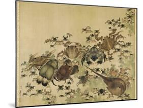 Crustaceans, Edo Period C.1825-Katsushika Hokusai-Mounted Giclee Print