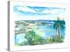Cruz Bay US Virgin Islands Seaview Scene on Saint John-M. Bleichner-Stretched Canvas