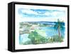 Cruz Bay US Virgin Islands Seaview Scene on Saint John-M. Bleichner-Framed Stretched Canvas